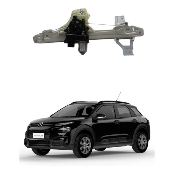 Maquina Vidro Traseira Direita Citroen C4 Cactus 2021 2022