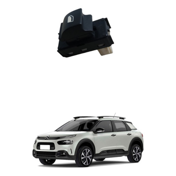 Botão Vidro Traseiro Esquerdo Citroen C4 Cactus 2021 22