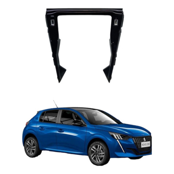 Moldura Console Central Inferior Peugeot 208 2021 2022