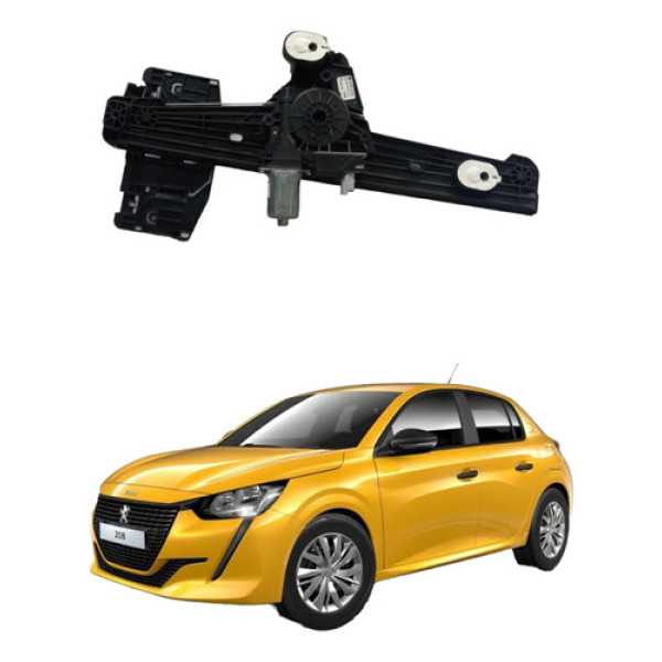 Maquina Vidro Traseira Esquerda Peugeot 208 2021 2022 