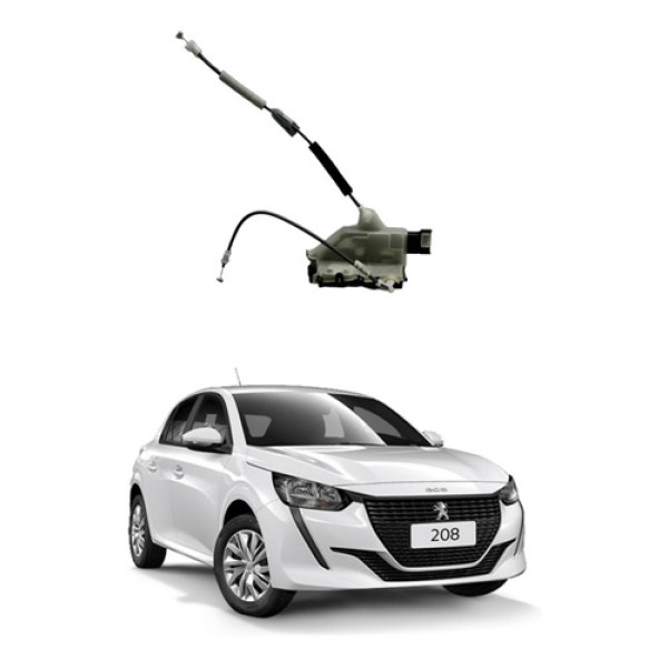 Fechadura Porta Dianteira Direita Peugeot 208 2021 2022 